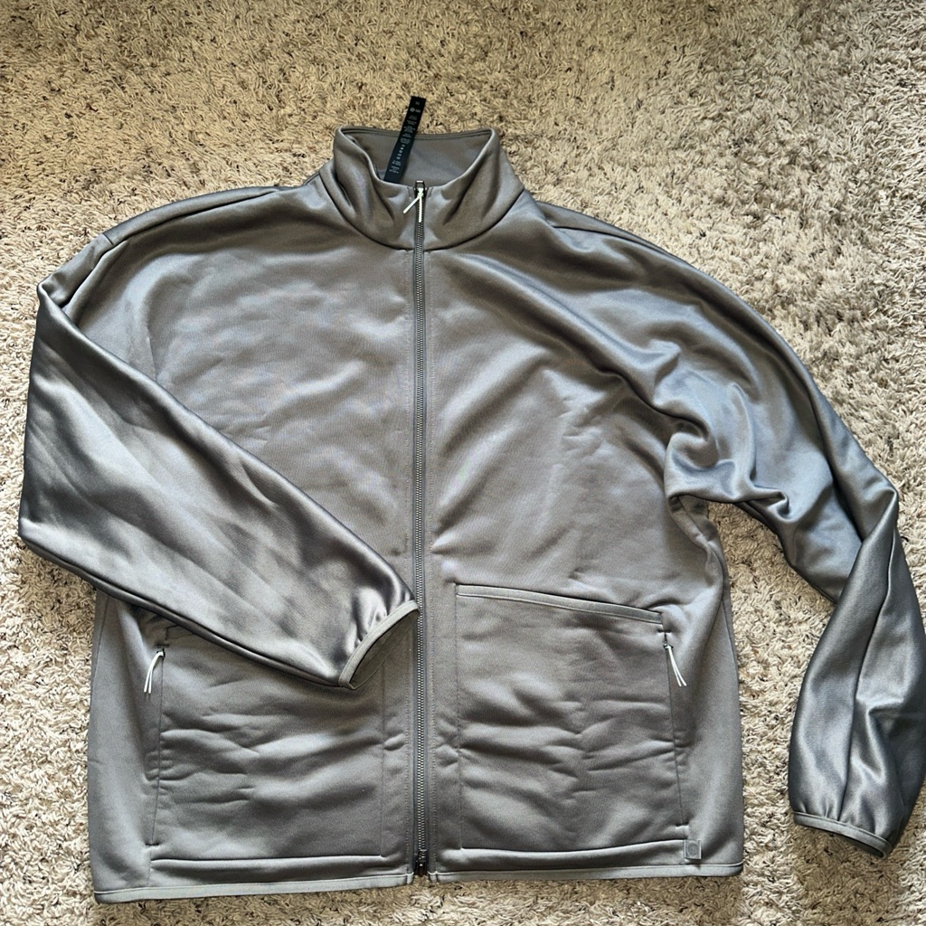 Men’s Lululemon Lab Fleece Track Jacket Xl Gray